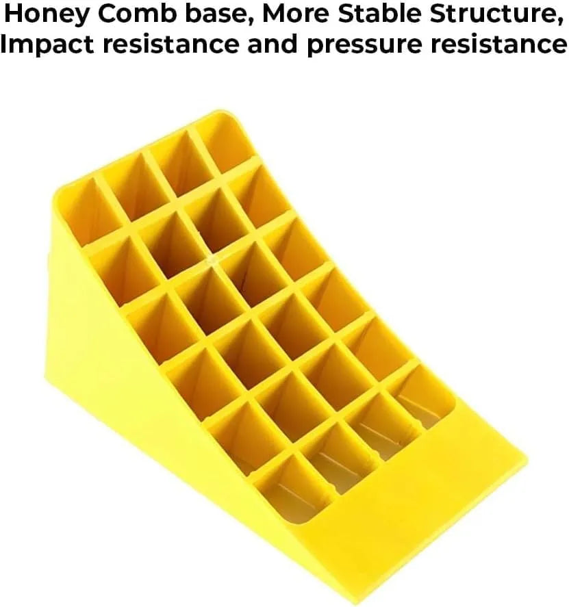 Plastic wheel stopper