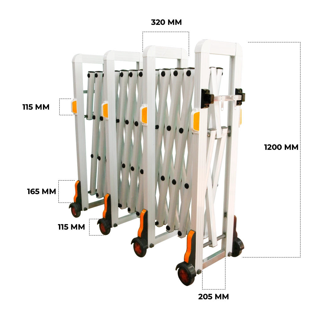 Road expandable barrier