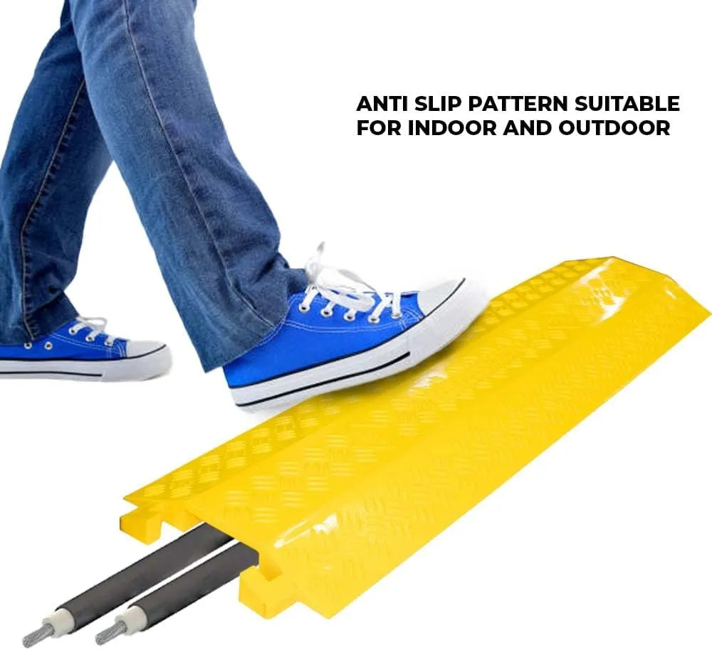 Outdoor cable protector ramp
