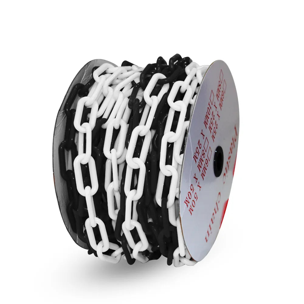 Plastic chain barrier for crowd control