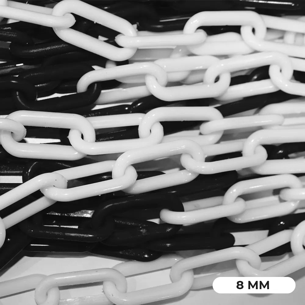 Plastic chain barrier