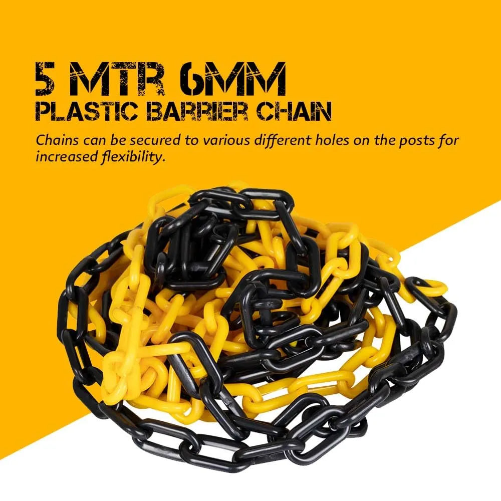 High visibility plastic safety chain from birigroupca