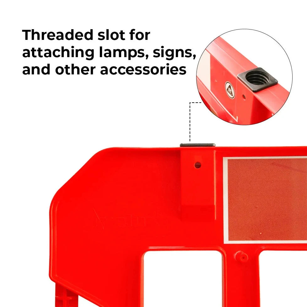 Plastic Safety Barrier - Red