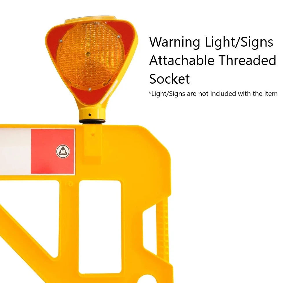 Traffic Barrier with light attachable