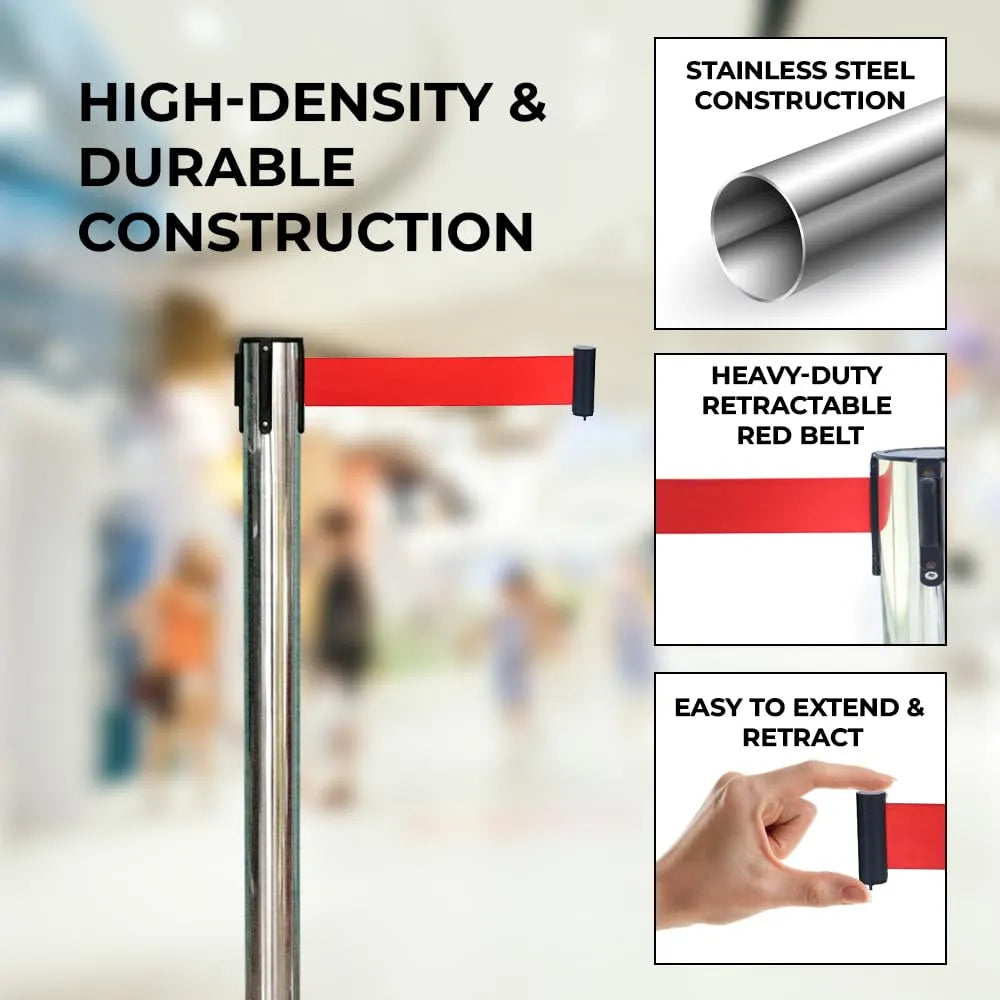 Belt Crowd Control Barrier