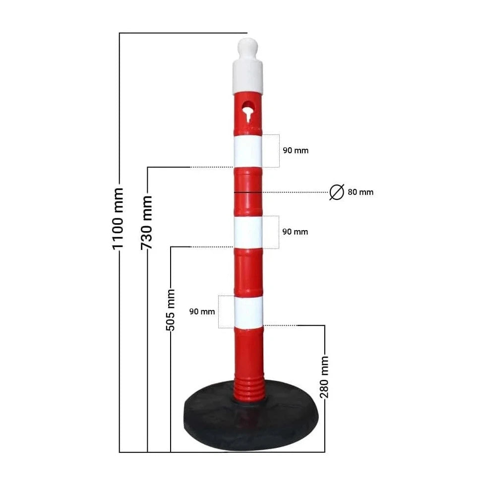 Channelizer Post Red