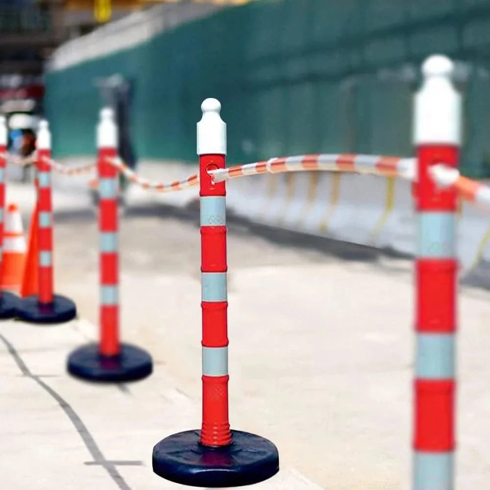 Reflective Channelizer Post Red