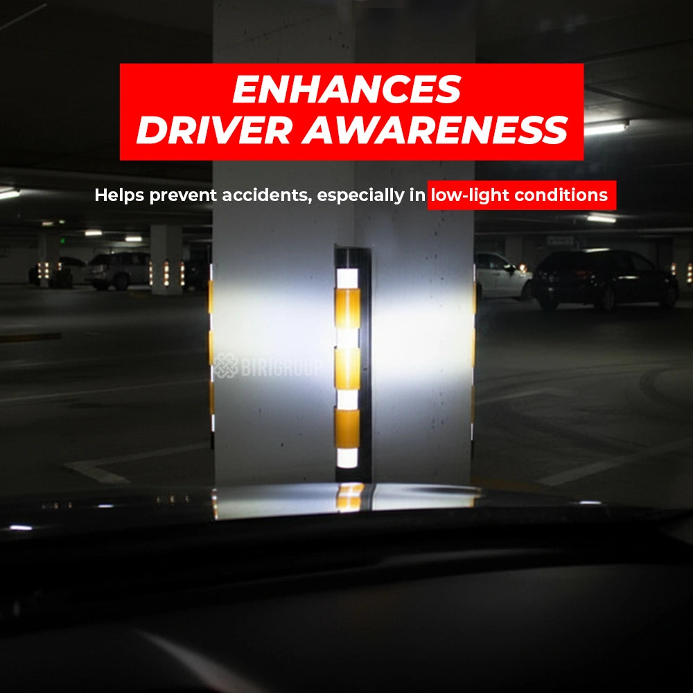 Reflective Wall Corner Guard | 36 Inches Parking Corner Protector | Wall Corner Protection