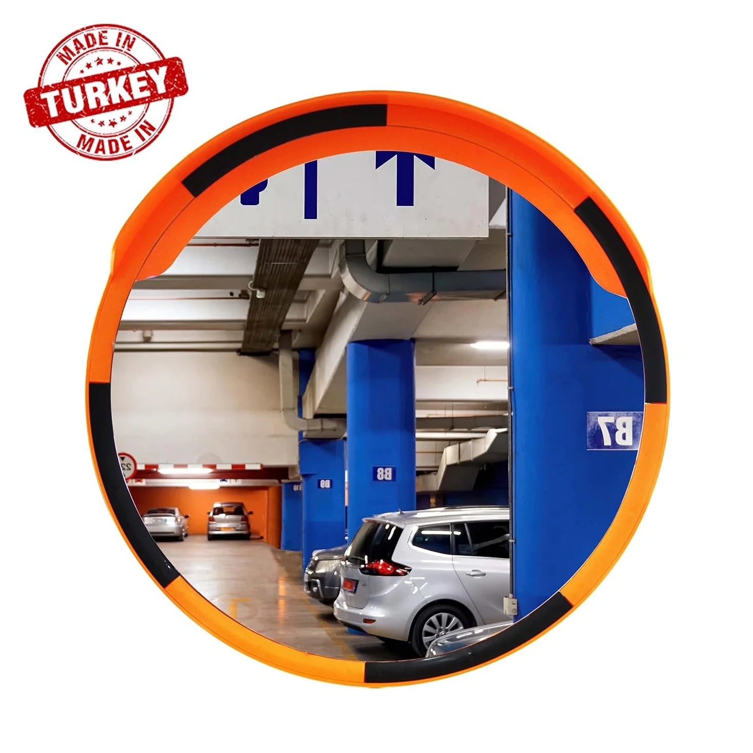 Convex mirror for road safety