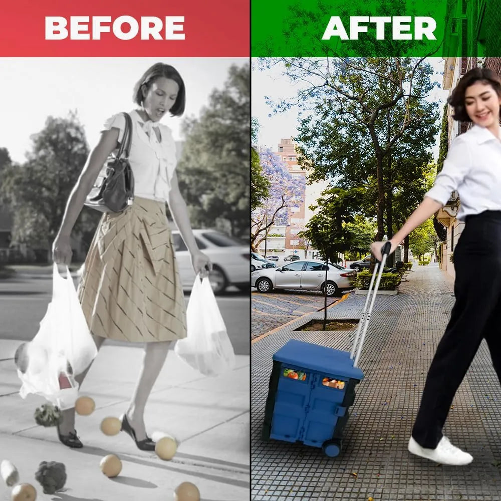 Shopping Trolley With Wheels