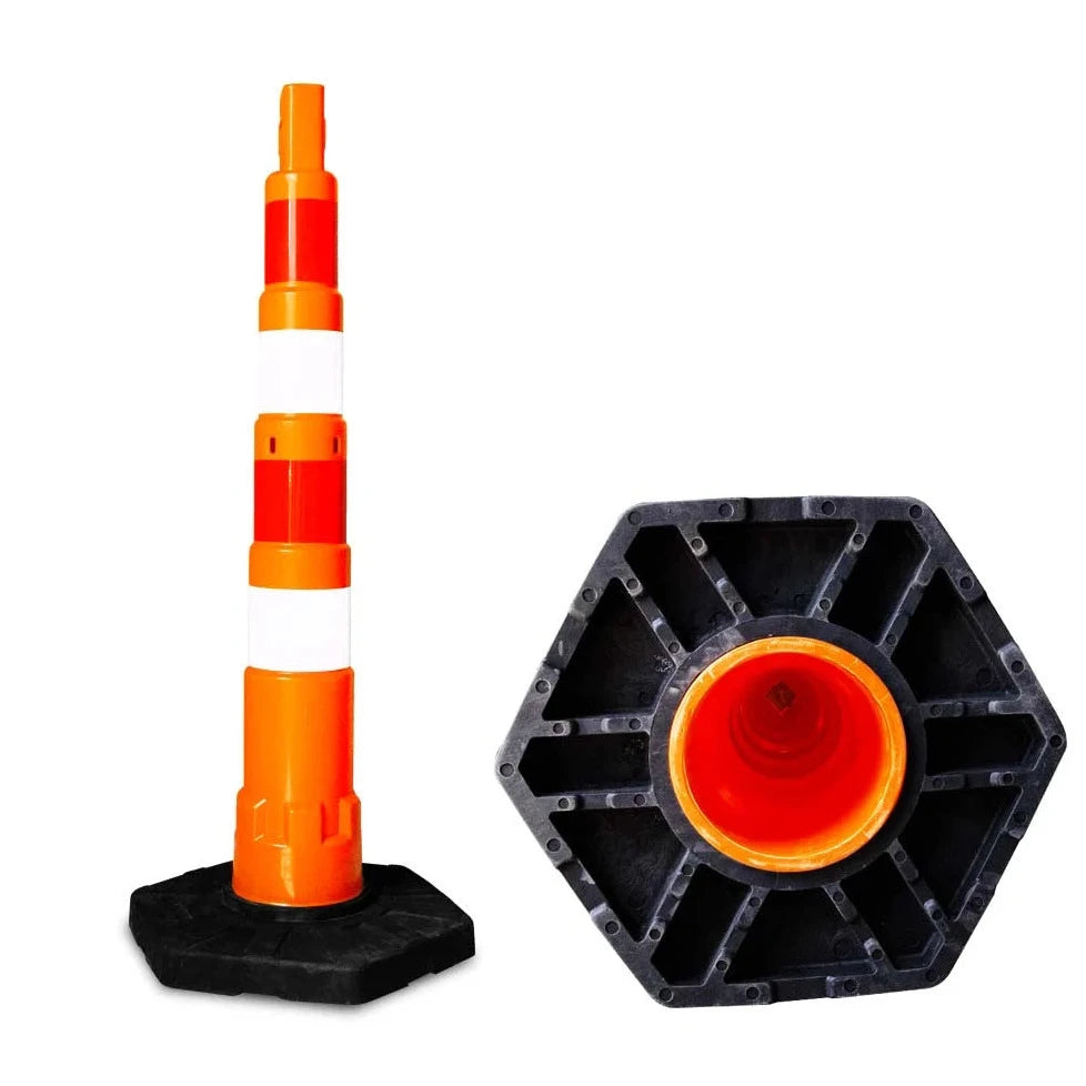 traffic post with base