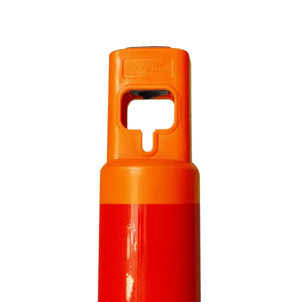 Warning post base chain hole