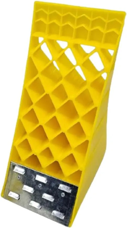 Yellow tire chock