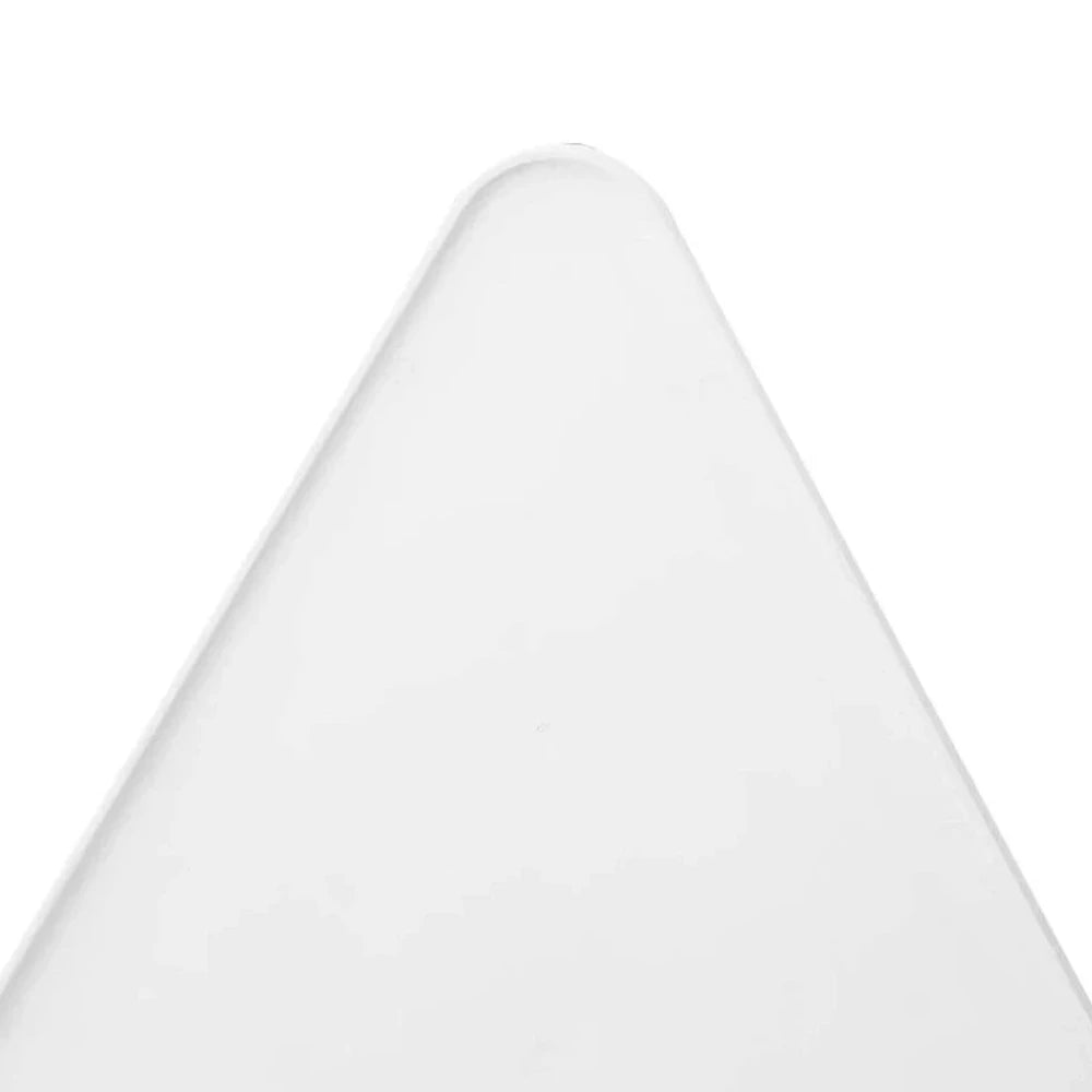 Triangular Empty Sign Edge White