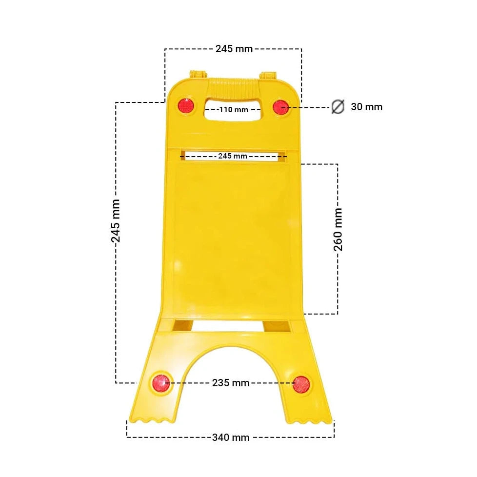 Warning Floor Sign Blank Dimensions