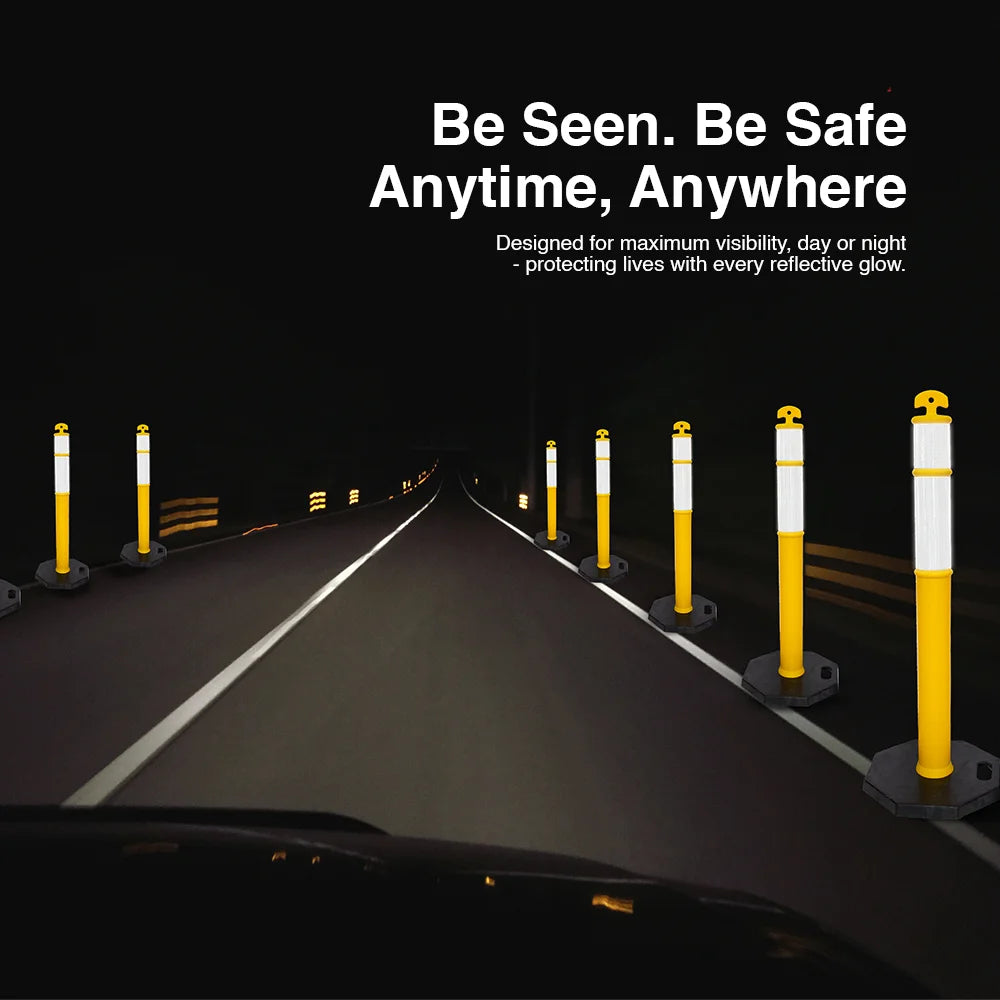 High visibility traffic post