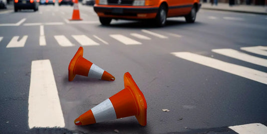 what happens if you run over a traffic cone