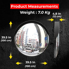 convex safety mirror measurements