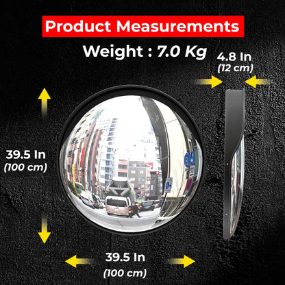 convex safety mirror measurements