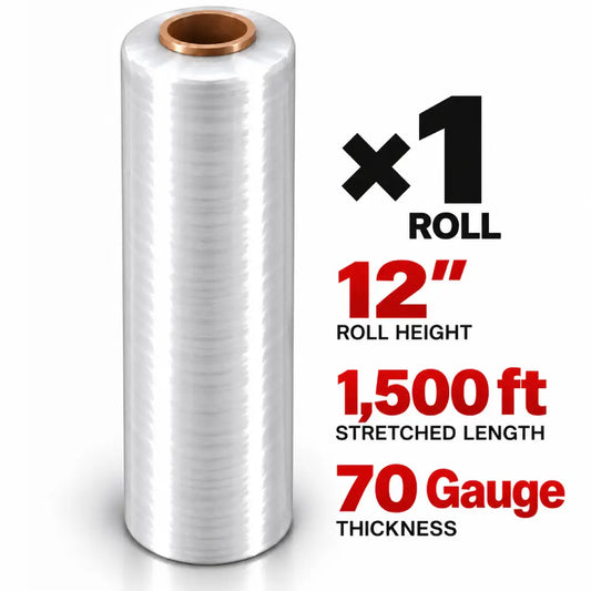 Stretch Wrap 12" x 1500ft 70G Delivered