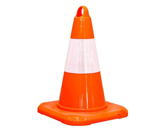 12.7Inch PVC Traffic Cone With Reflective Collar Road Safety - Red