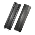 Black Cable Protector 40 x 11 Inch 2-Channel Cable Ramp