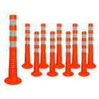 30” Orange Delineator | Unbreakable TPE Made Reflective Delineator