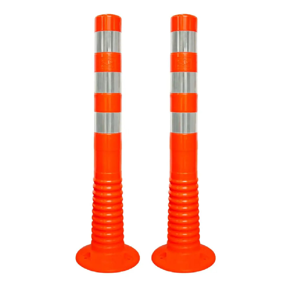 30” Orange Delineator | Unbreakable TPE Made Reflective Delineator