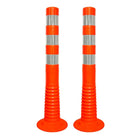 30” Orange Delineator | Unbreakable TPE Made Reflective Delineator