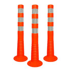 30” Orange Delineator | Unbreakable TPE Made Reflective Delineator