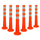 30” Orange Delineator | Unbreakable TPE Made Reflective Delineator