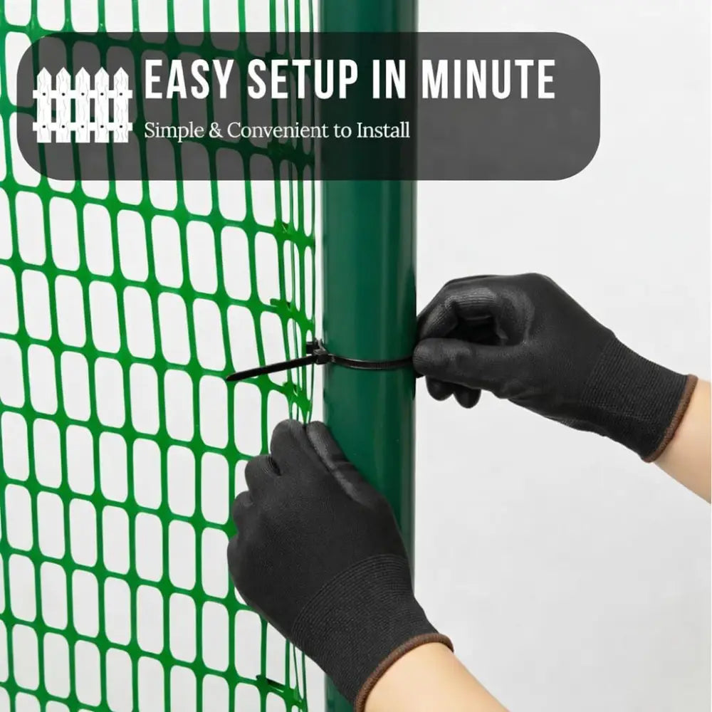 Plastic safety fence