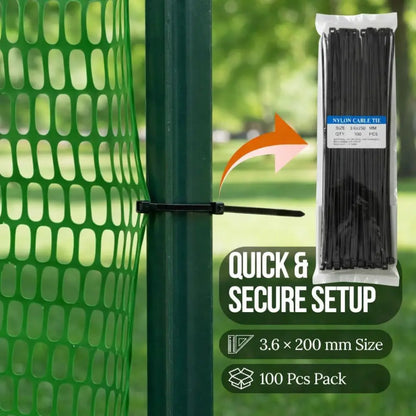 HDPE safety fence