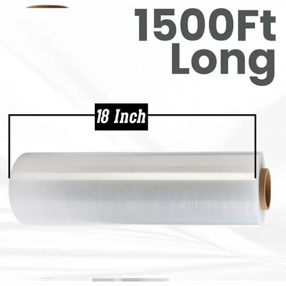 Stretch Film Wrap 18" x 1500 ft 70 Gauge