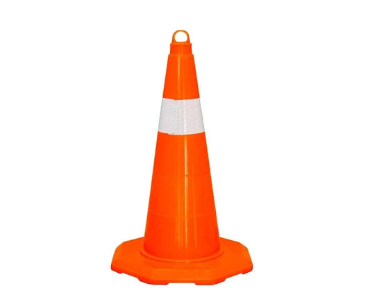 19.7Inch PVC Traffic Cone With Reflective Collar Road Safety Cone Orange