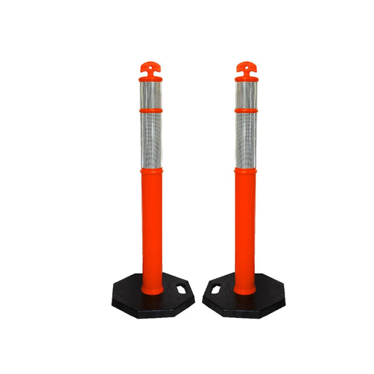 2pcs Orange Delineator Post