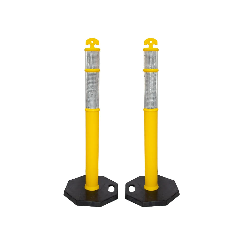 2pcs Yellow Parking Delineators