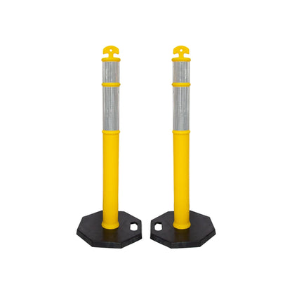 2pcs Yellow Parking Delineators