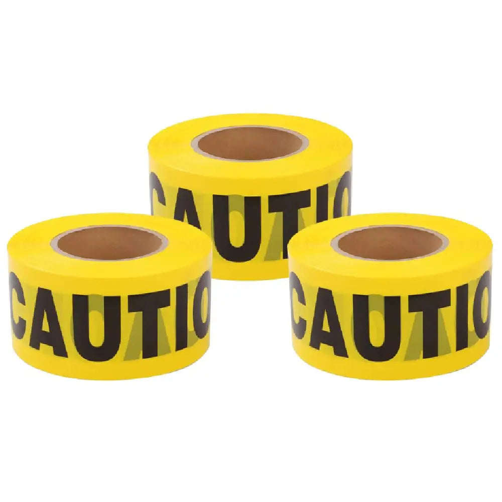 Ruban de signalisation « Caution » jaune de 200 mètres