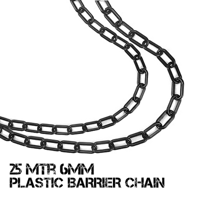 25Meter 6MM Plastic Chain Black color