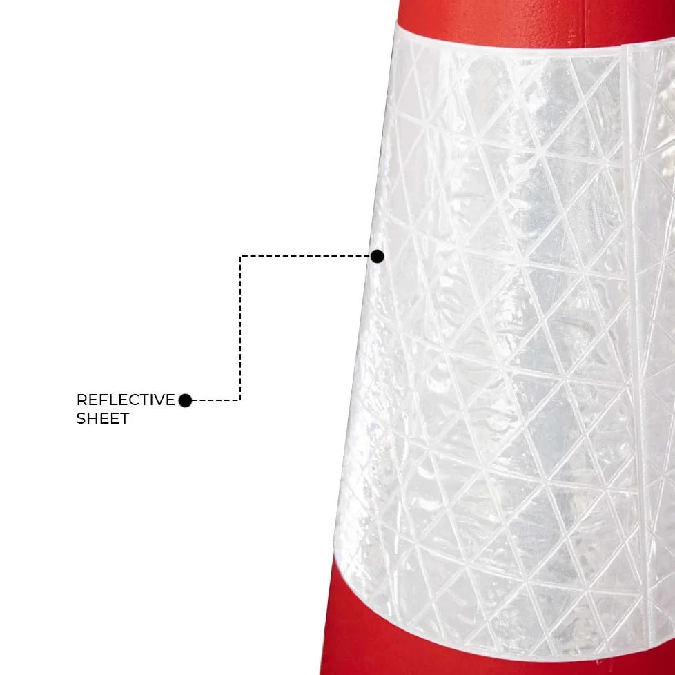 29.5-Inch-Traffic-Cone Reflective Road Safety Cone Red