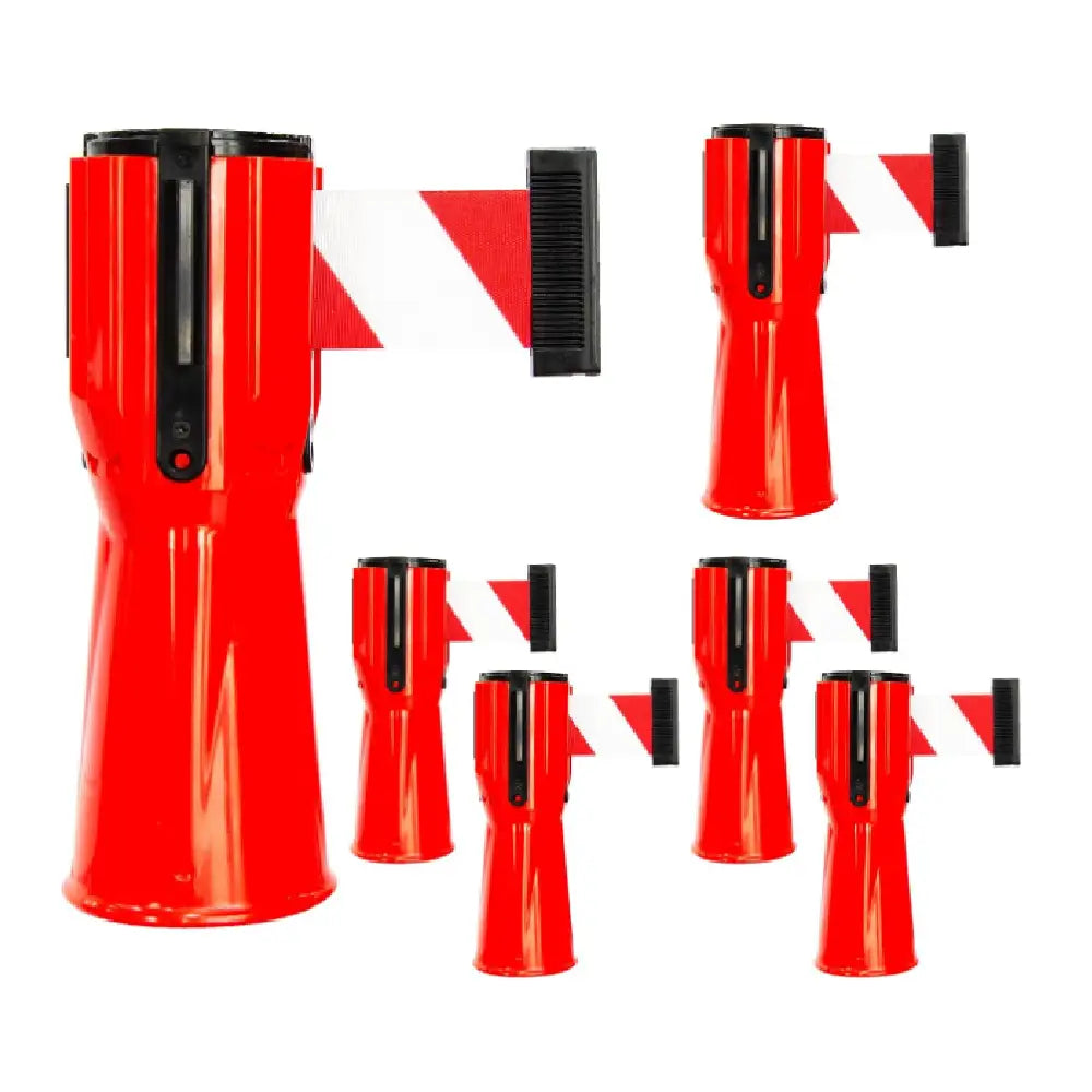 3 Meter Retractable Traffic Cone Caution - Red