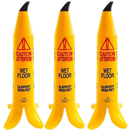 3pcs Banana Wet Floor Sign