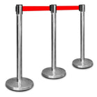 3pcs Retractable Crowd Barrier