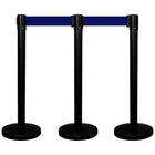 3pcs Retractable Barrier Blue Belt