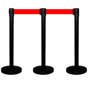 Poteau de guidage noir