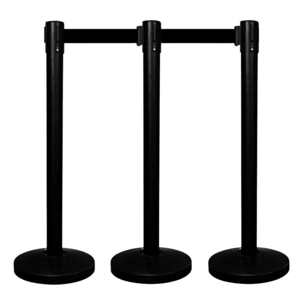3pcs Retractable Stanchion Post