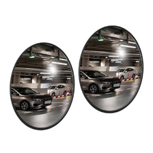 Miroir convexe de sécurité noir de 30 cm (12 po)