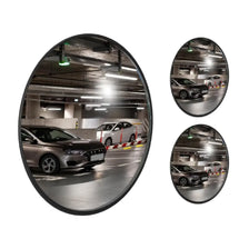 Miroir convexe de sécurité noir de 30 cm (12 po)