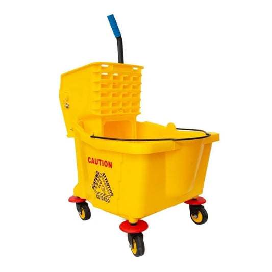 36L Commercial Janitorial Cart with 4 Wheels